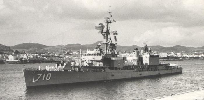 Arriving Punta del Gada, Azores, August 15 1965.